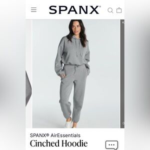 SPANX AirEssentials Gray Hoodie and Sweatpants Set